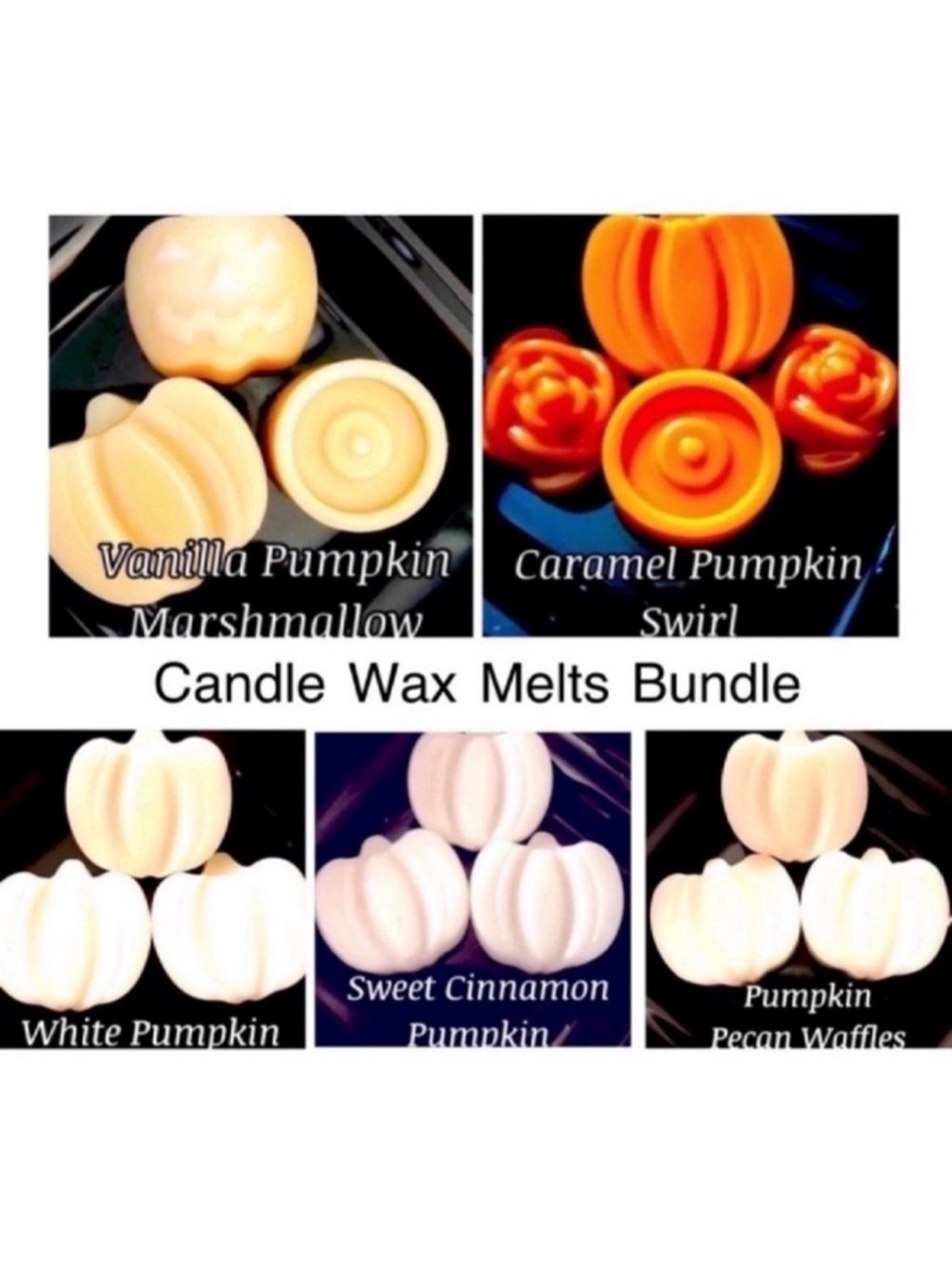 Large Pumpkin Candle Wax Melt Set